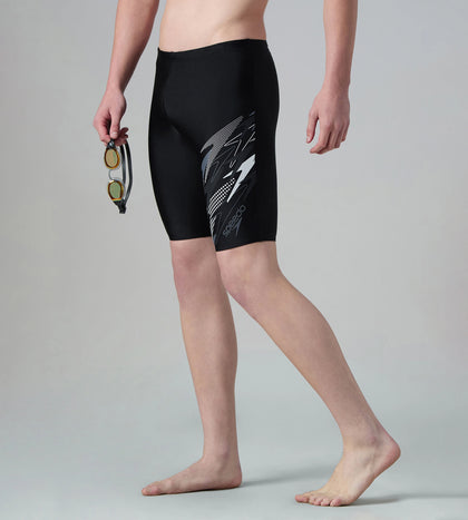 Men's Endurance10 Medley Print Gala Logo Jammer - Black & Grey Lead