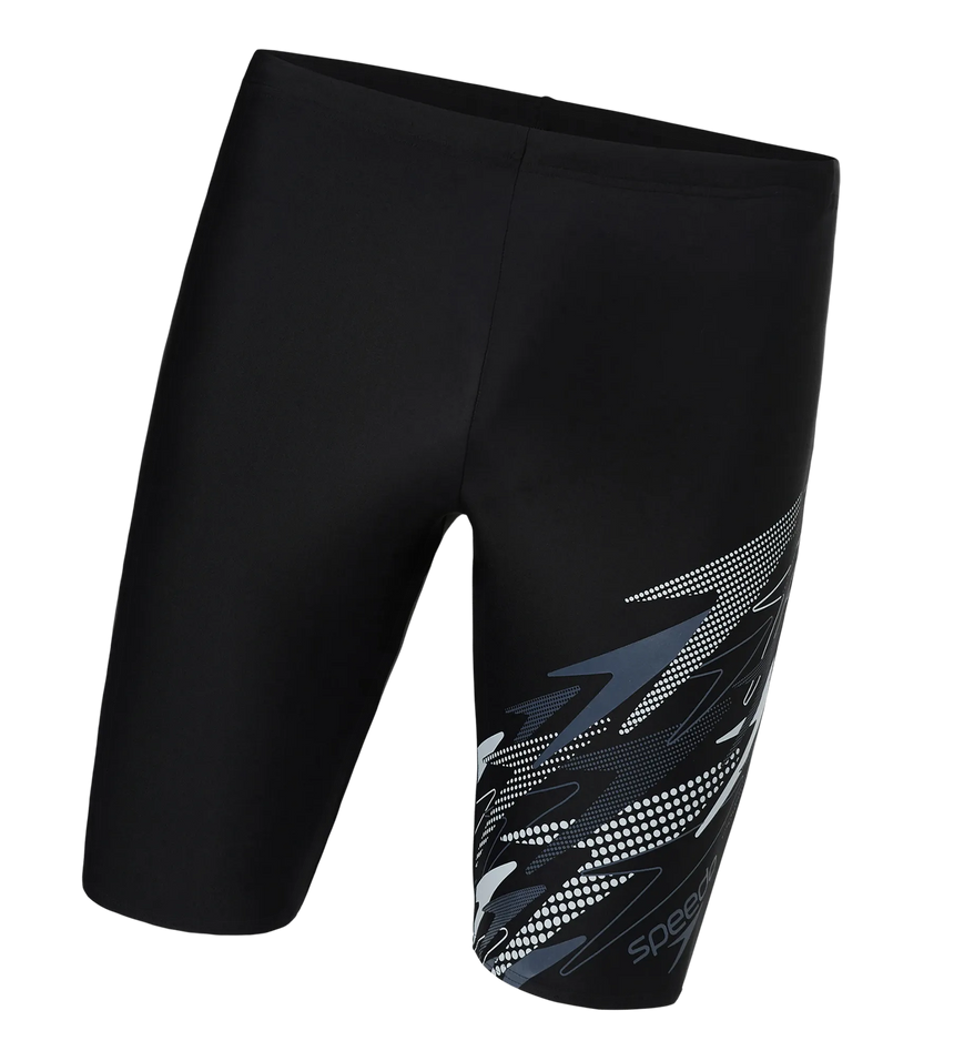 Men's Endurance10 Medley Print Gala Logo Jammer - Black & Grey Lead