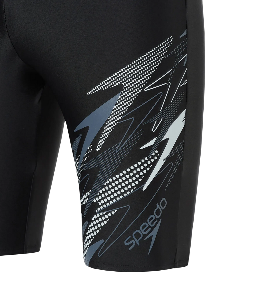 Men's Endurance10 Medley Print Gala Logo Jammer - Black & Grey Lead