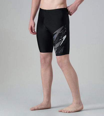 Men's Endurance10 Medley Print Gala Logo Jammer - Black & Grey Lead