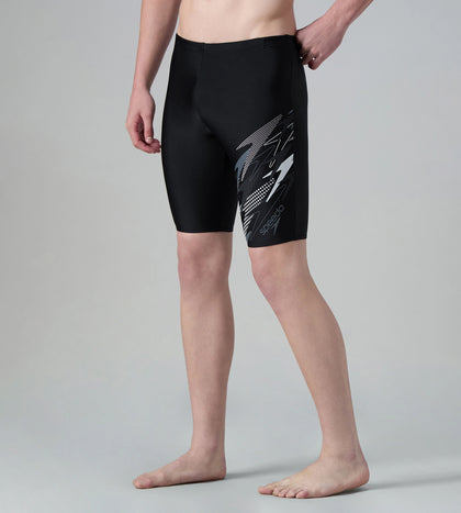 Men's Endurance10 Medley Print Gala Logo Jammer - Black & Grey Lead