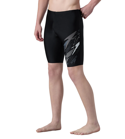 Men's Endurance10 Medley Print Gala Logo Jammer - Black & Grey Lead