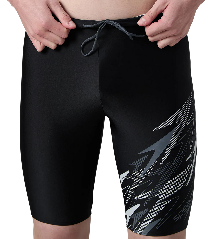 Men's Endurance10 Medley Print Gala Logo Jammer - Black & Grey Lead