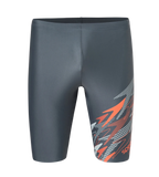 Men's Endurabrite Medley Print Gala Logo Jammer - Grey Lead, Tropical Coral & Evening Grey