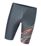 Men's Endurabrite Medley Print Gala Logo Jammer - Grey Lead, Tropical Coral & Evening Grey