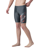 Men's Endurabrite Medley Print Gala Logo Jammer - Grey Lead, Tropical Coral & Evening Grey