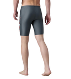 Men's Endurabrite Medley Print Gala Logo Jammer - Grey Lead, Tropical Coral & Evening Grey