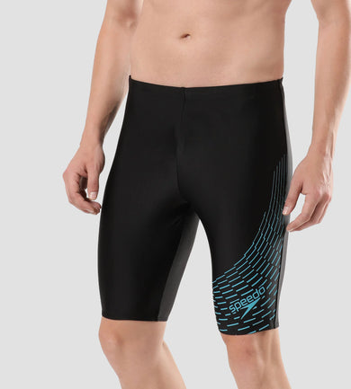 Men's Endurance 10 Medley Logo Jammer - Black & Aquarium