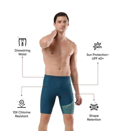 Men's Endurance 10 Medley Logo Jammer - Darkteal & Harlequingreen