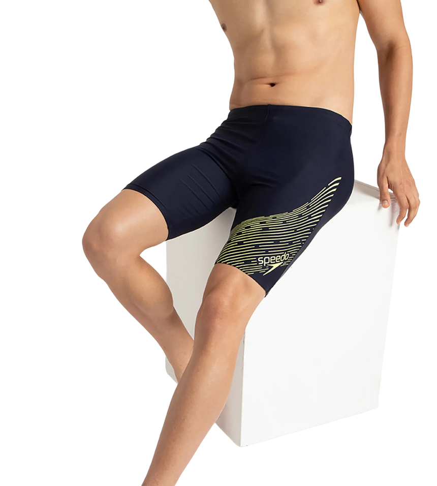Men's Endurance 10 Medley Logo Jammer - True Navy & Lemondrizzle