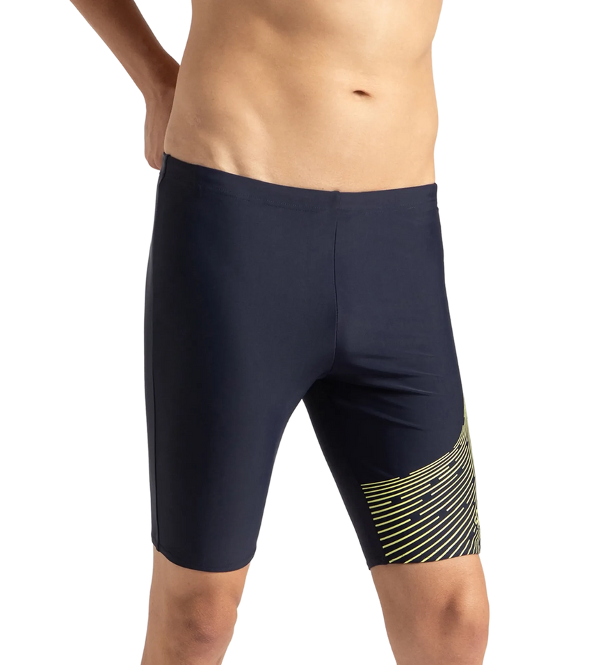 Men's Endurance 10 Medley Logo Jammer - True Navy & Lemondrizzle