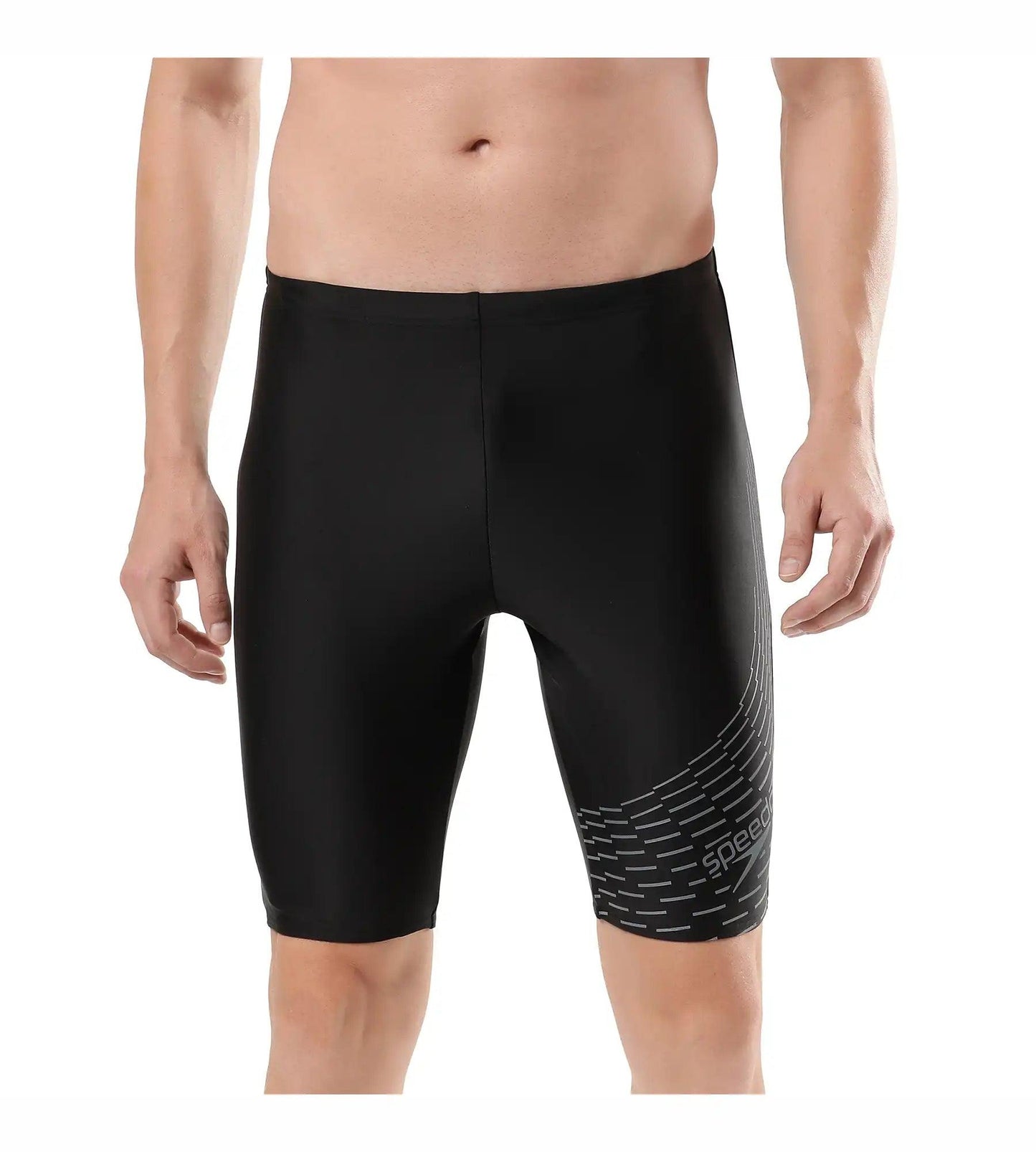 Men's Endurance Medley Logo Jammer - Black & Ardesia_1