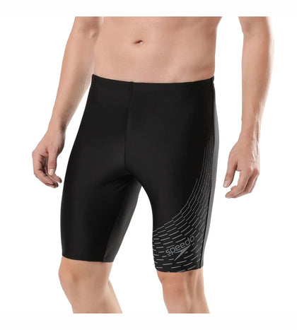 Men's Endurance Medley Logo Jammer - Black & Ardesia_2