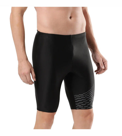 Men's Endurance Medley Logo Jammer - Black & Ardesia_3