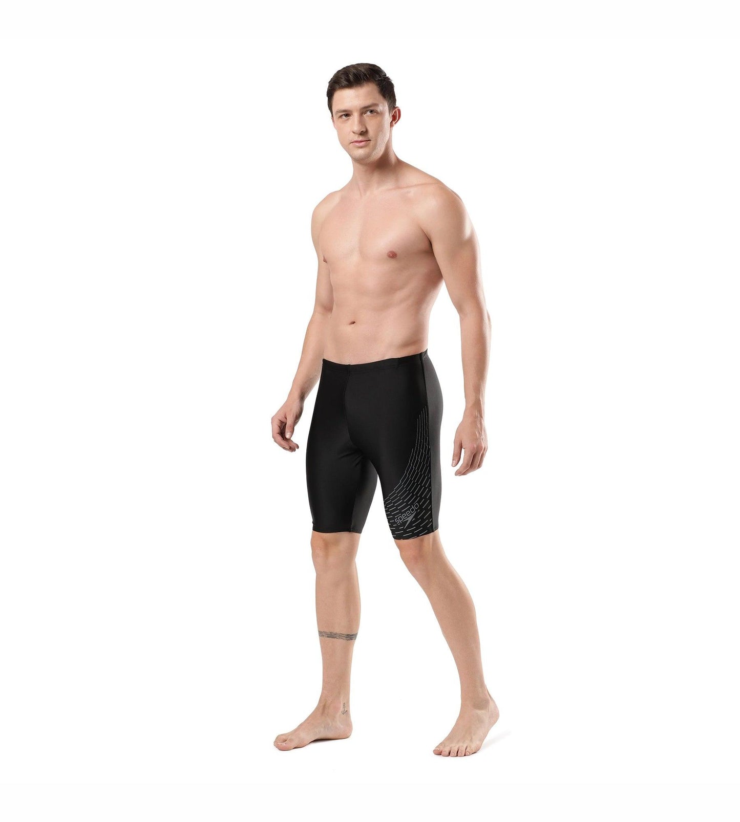 Men's Endurance Medley Logo Jammer - Black & Ardesia_5