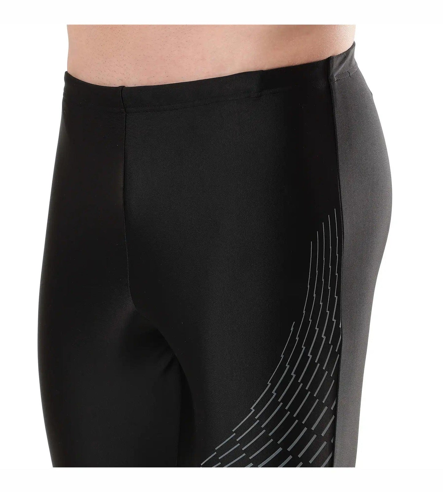 Men's Endurance Medley Logo Jammer - Black & Ardesia_6