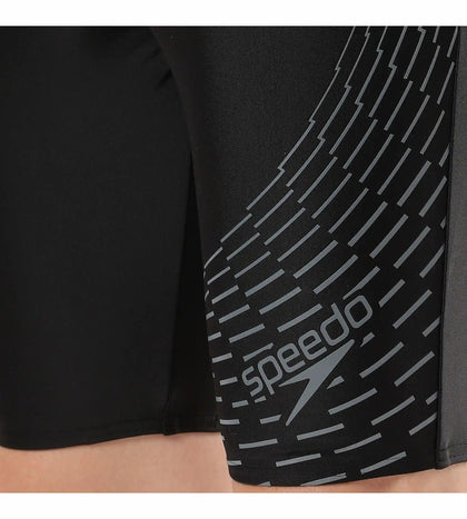 Men's Endurance Medley Logo Jammer - Black & Ardesia_7