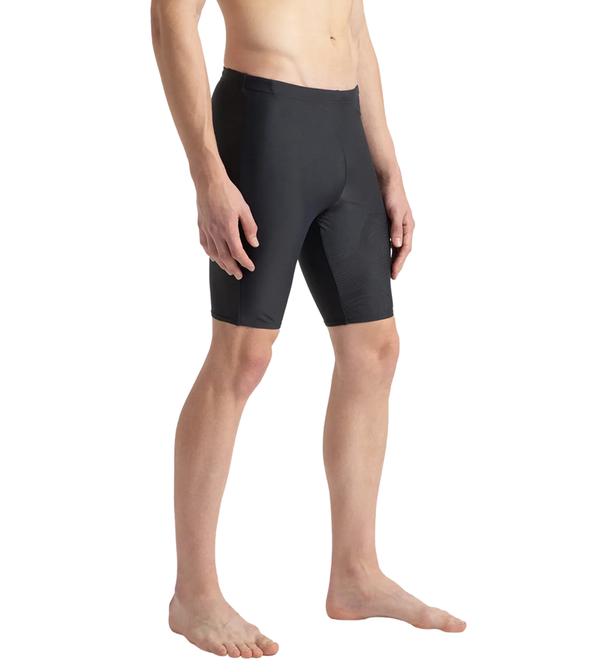 Men's Endurance10 Tide Print Sports Gala Logo Jammer - Oxid Grey & Black