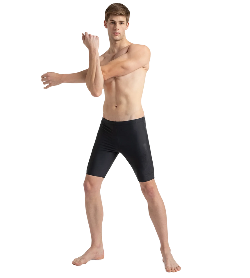 Men's Endurance10 Tide Print Sports Gala Logo Jammer - Oxid Grey & Black
