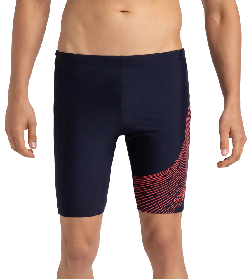 Men's Endurance 10 Medley Logo Jammer - True Navy & Watermelon
