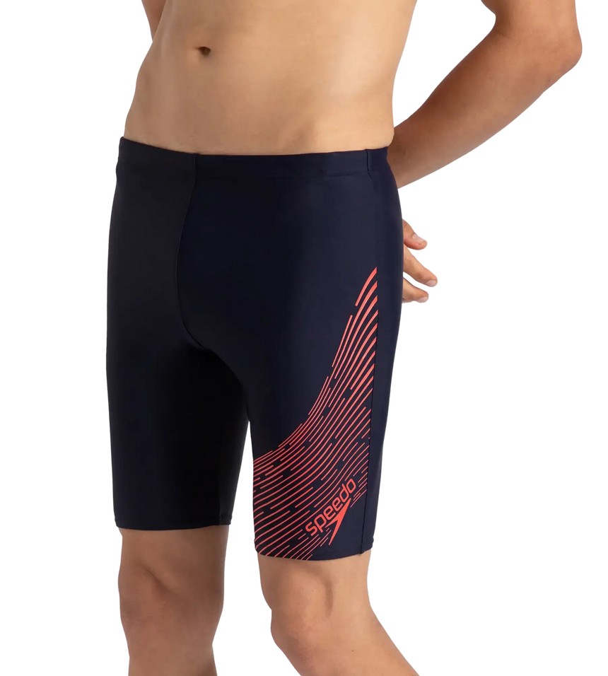 Men's Endurance 10 Medley Logo Jammer - True Navy & Watermelon