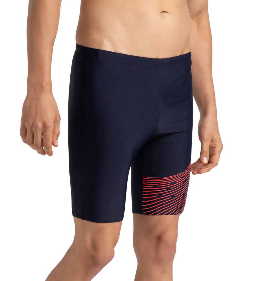 Men's Endurance 10 Medley Logo Jammer - True Navy & Watermelon