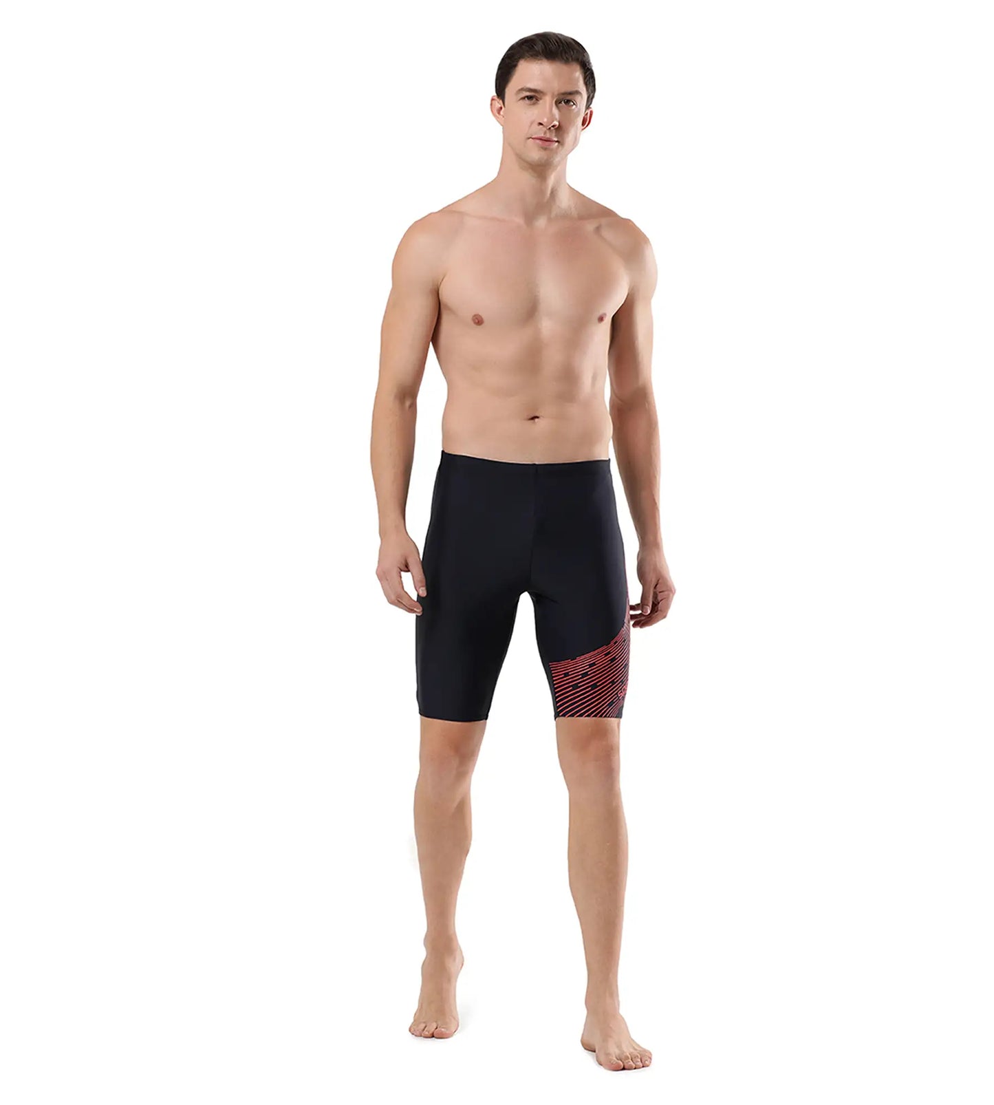 Speedo MENS MEDLEY LOGO JAMMER - Zwembroek - black/siren red/zwart Speedo MENS MEDLEY LOGO JAMMER - Zwembroek - black/siren red/zwart