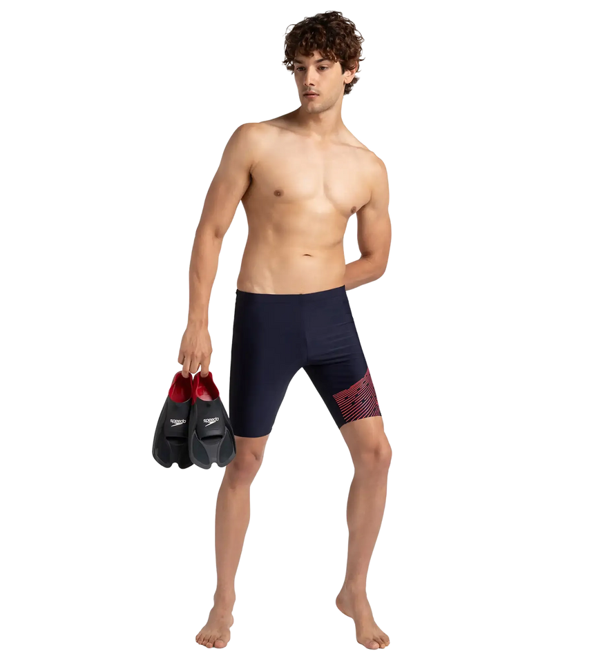Men's Endurance 10 Medley Logo Jammer - True Navy & Watermelon