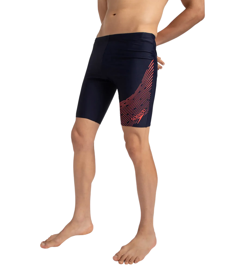 Men's Endurance 10 Medley Logo Jammer - True Navy & Watermelon