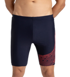 Men's Endurance 10 Medley Logo Jammer - True Navy & Watermelon