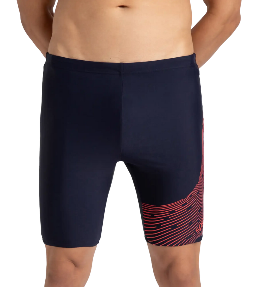Men's Endurance 10 Medley Logo Jammer - True Navy & Watermelon