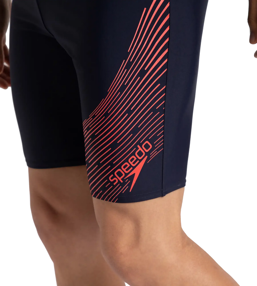Men's Endurance 10 Medley Logo Jammer - True Navy & Watermelon