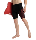 Men's Endurance10 Tide Print Sports Gala Logo Jammer - Black & High Risk Red