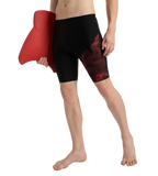 Men's Endurance10 Tide Print Sports Gala Logo Jammer - Black & High Risk Red