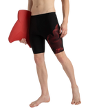 Men's Endurance10 Tide Print Sports Gala Logo Jammer - Black & High Risk Red