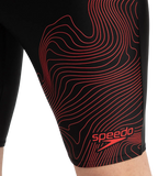Men's Endurance10 Tide Print Sports Gala Logo Jammer - Black & High Risk Red