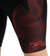 Men's Endurance10 Tide Print Sports Gala Logo Jammer - Black & High Risk Red