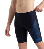 Men's Endurance10 Tide Print Sports Gala Logo Jammer - True Navy & Cobalt Pop