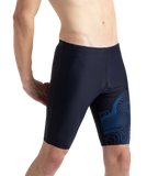Men's Endurance10 Tide Print Sports Gala Logo Jammer - True Navy & Cobalt Pop