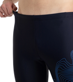 Men's Endurance10 Tide Print Sports Gala Logo Jammer - True Navy & Cobalt Pop
