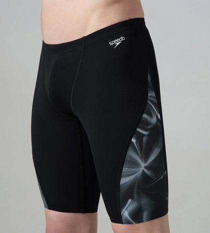 Men's Endurance+ Digital Print V-Cut Jammer - Black & White