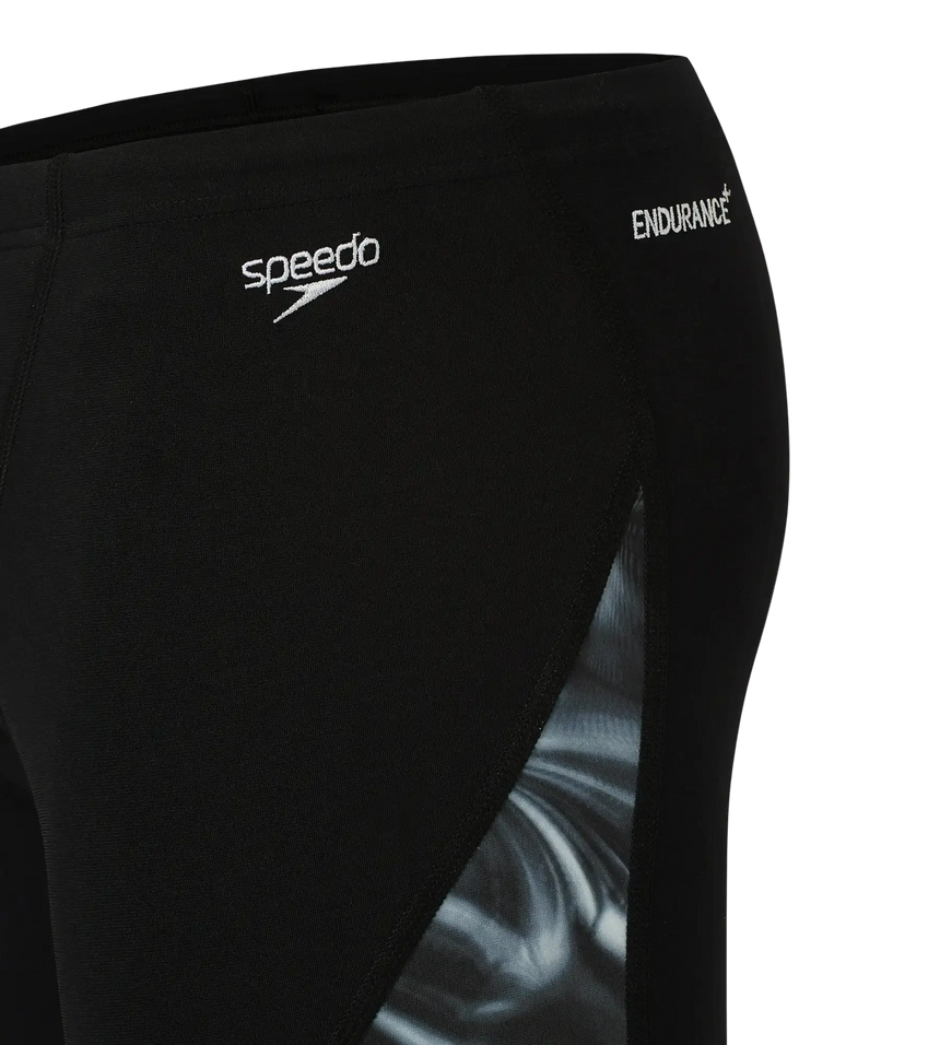 Men's Endurance+ Digital Print V-Cut Jammer - Black & White