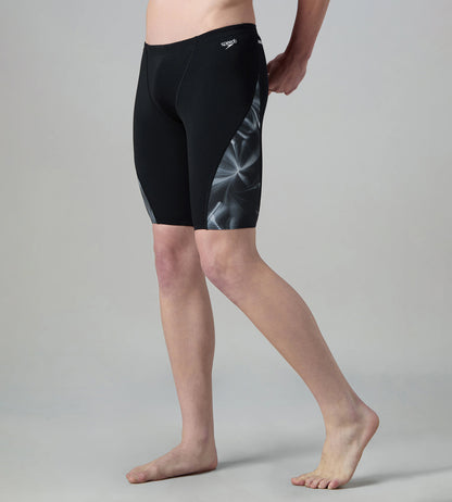 Men's Endurance+ Digital Print V-Cut Jammer - Black & White