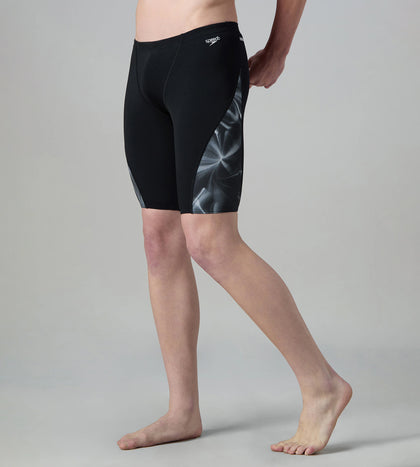 Men's Endurance+ Digital Print V-Cut Jammer - Black & White