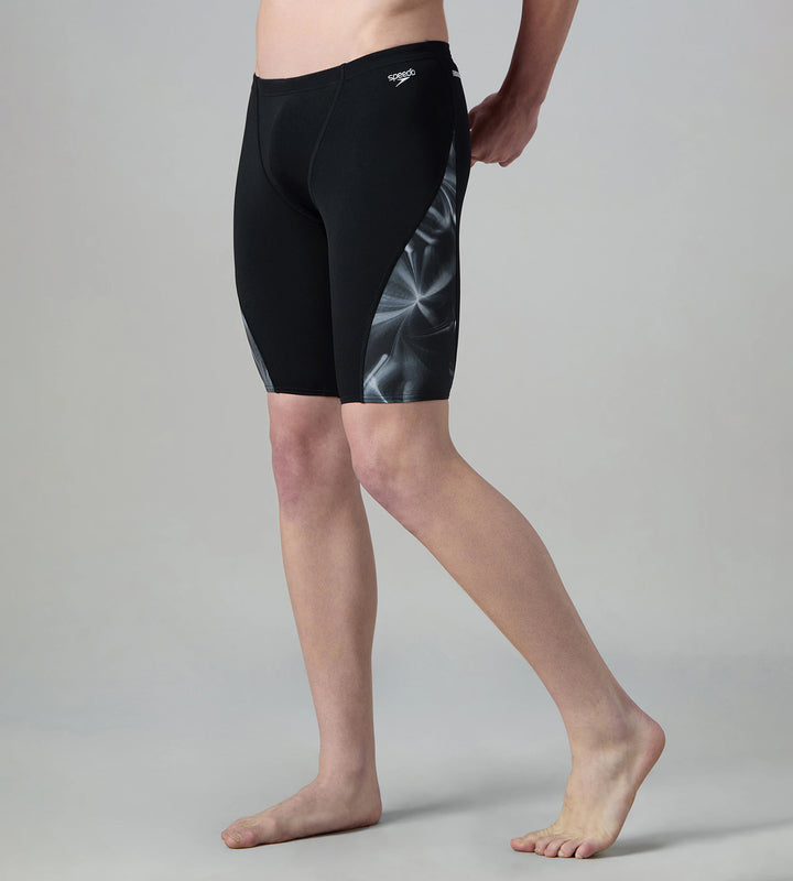 Men's Endurance+ Digital Print V-Cut Jammer - Black & White