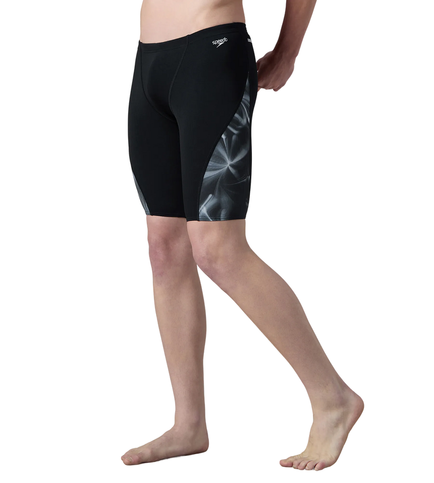 Men's Endurance+ Digital Print V-Cut Jammer - Black & White