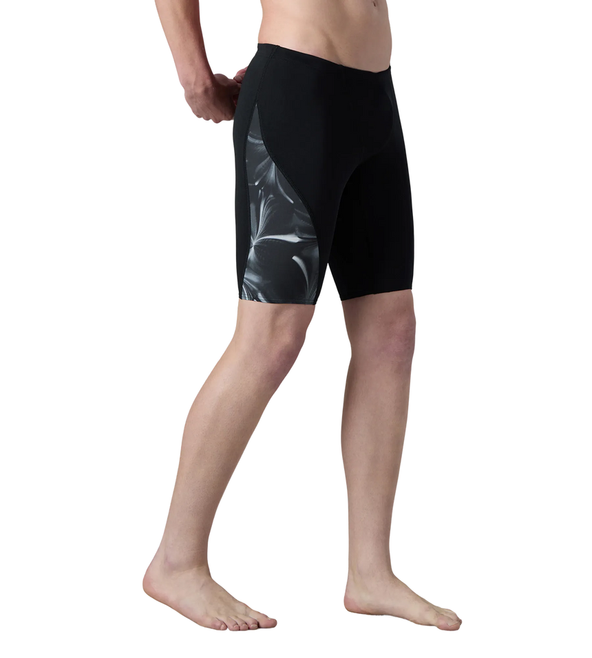 Men's Endurance+ Digital Print V-Cut Jammer - Black & White