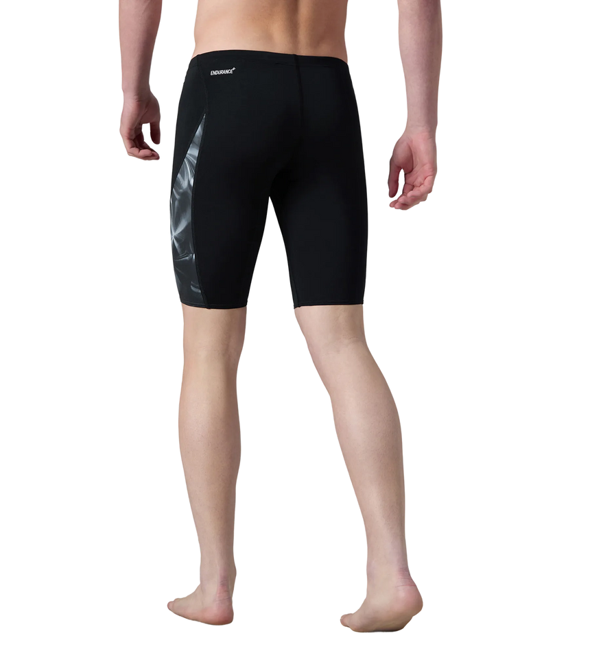 Men's Endurance+ Digital Print V-Cut Jammer - Black & White