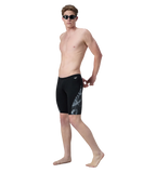 Men's Endurance+ Digital Print V-Cut Jammer - Black & White