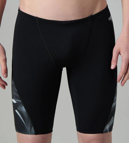 Men's Endurance+ Digital Print V-Cut Jammer - Black & White
